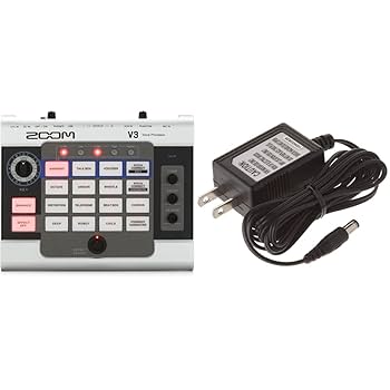 ZOOM V3 Vocal Processor（アダプターとホルダー付属） Amazon.com: Zoom V3 Vocal Processor, Vocal Effects Pedal, 3